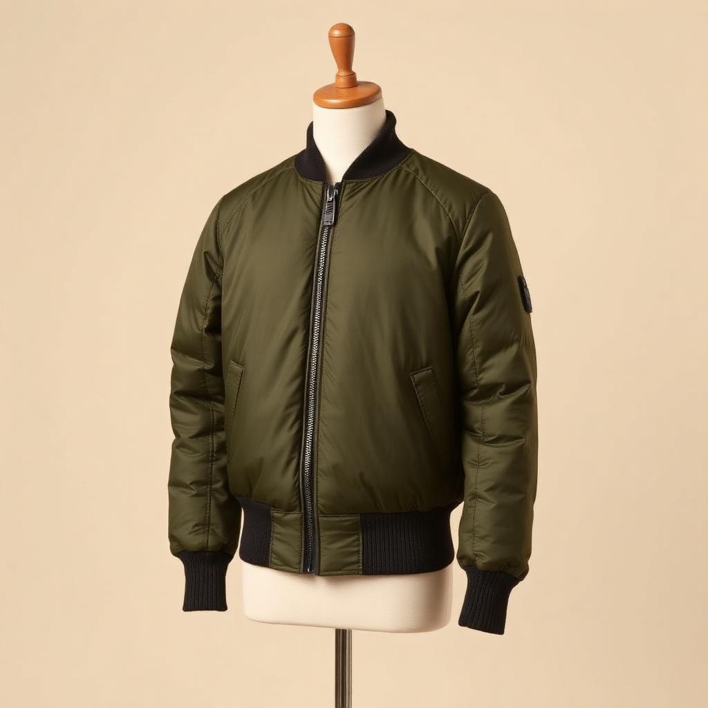Quilted Bomber Jacket