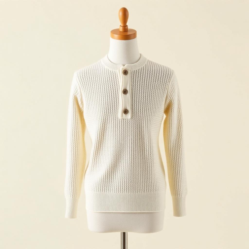 Waffle Knit Henley