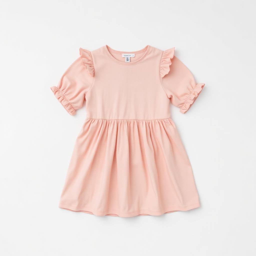 Flutter Sleeve Jersey Dress