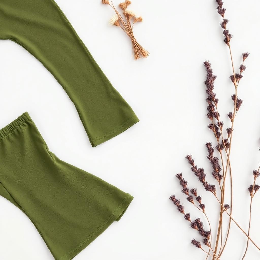 Flared Cotton Leggings