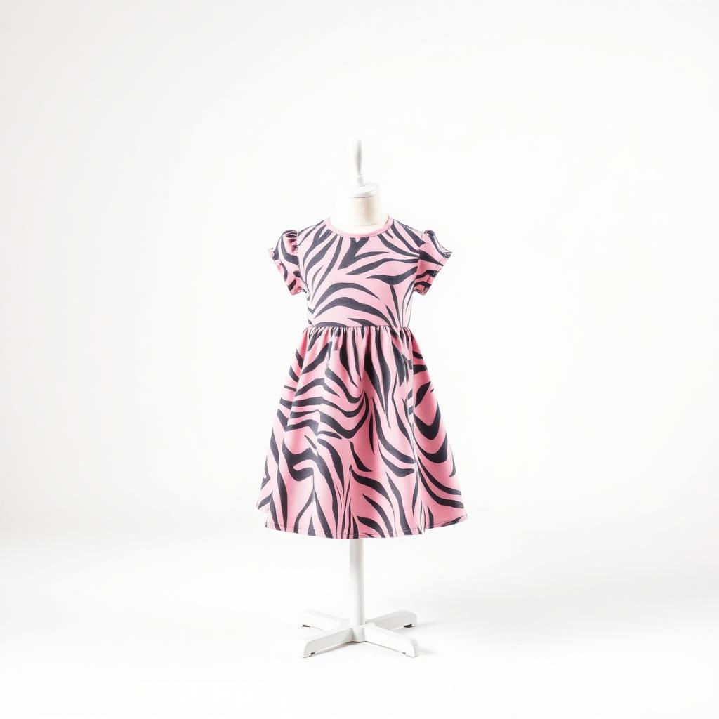 Painted Stripe Flare Dress