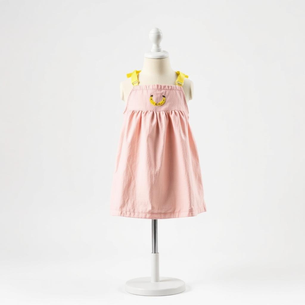 Ribbon-Strap Linen Sundress