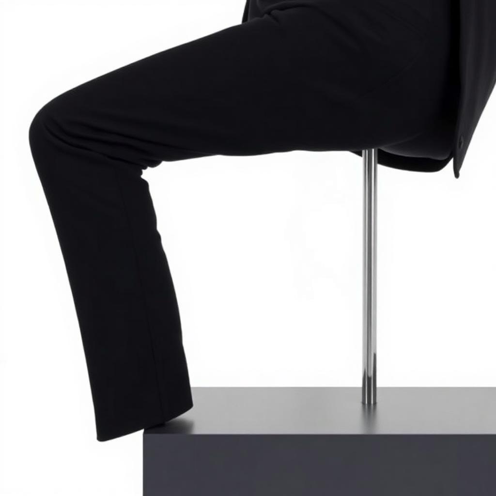 Pleated Wool Trouser