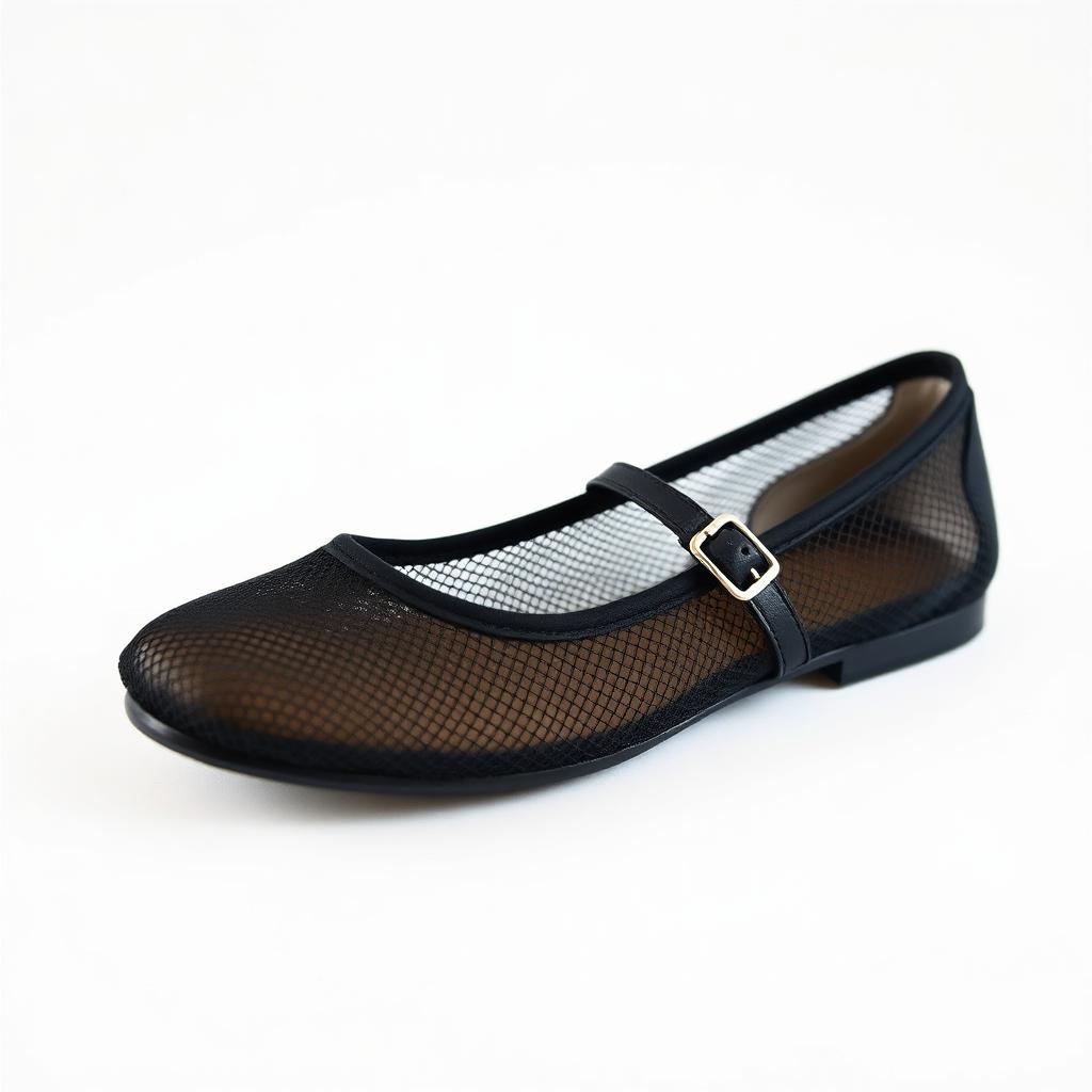 Mesh Mary Jane Flat