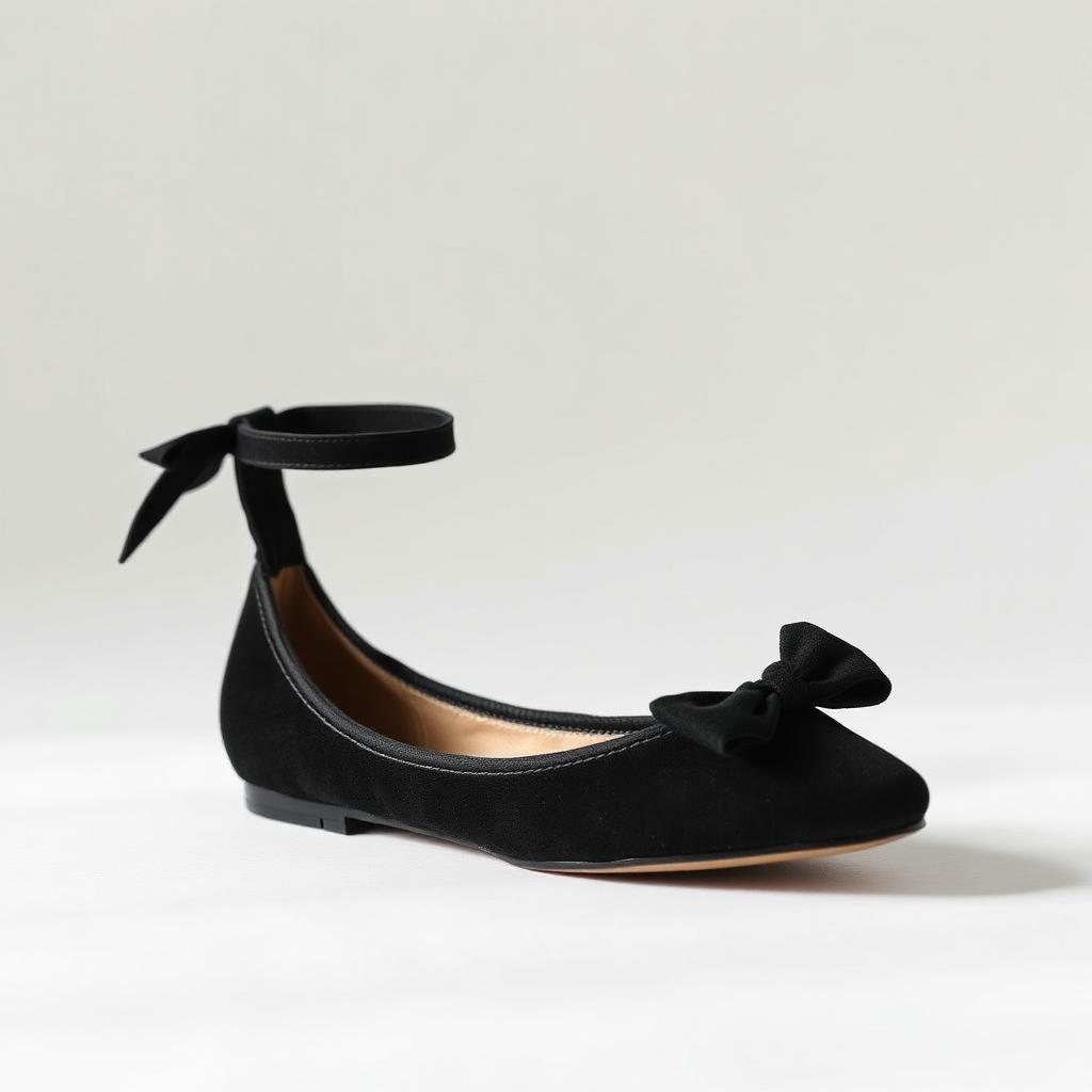Suede Bow Ballet